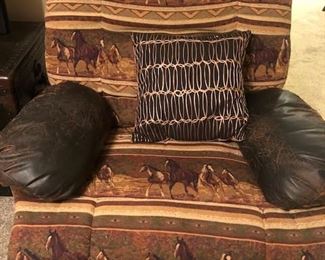BROWN HORSE RECLINER