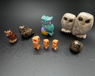 Owl figurines 