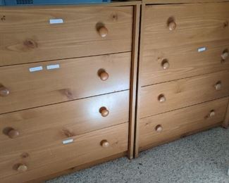 4 Drawer Dresser x 2