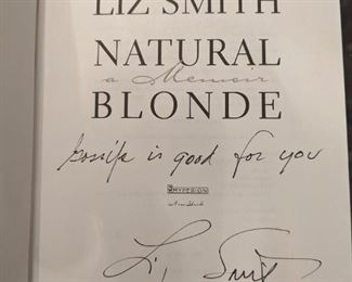 Natural Blonde by Liz Smith, autographed