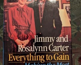 Everything to Gain by Jimmy and Rosalynn Carter, autographed