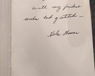 The White House by Helen Thomas, autographed