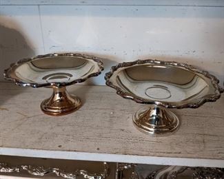 Silver Plate Pedestals