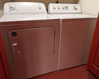 Washer and dryer - Washer is Whirlpool model LSQ800)LQ3, Dryer is a Roper model MX1835458

