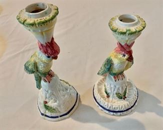 Made for Tiffany ceramic candlesticks