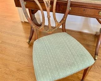 Inlaid George III style chair