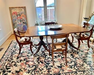 Vintage Biggs dining tables with 2 leaves