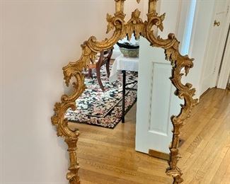 Chinoiserie gilded mirror
