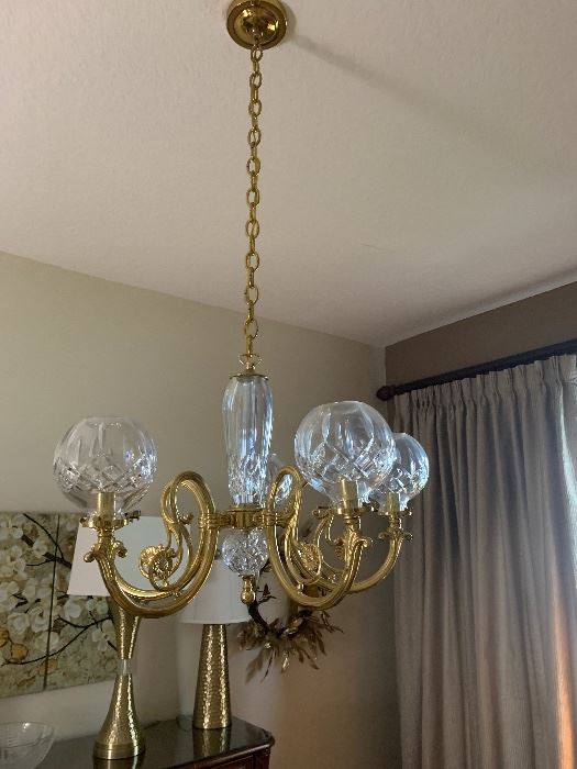 Beautiful 1957 Waterford Crystal Lismore Chandelier