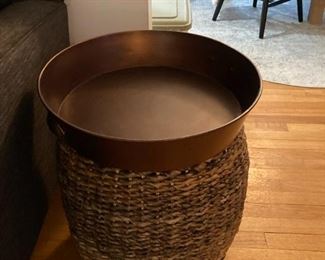 55 Basket Accent Table