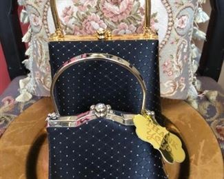 gold/silver formal purses, $85 for both