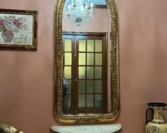 Ornate Gilt Pier Mirror