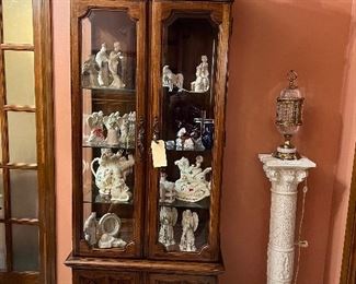 Curio Cabinet with beveled glass