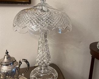 One of a pair of Waterford Lamps