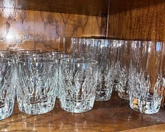Lenox "firelight" double old fashion and highball glasses
