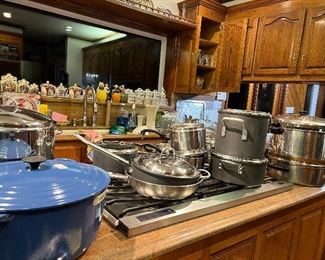 High end cookware including Le Creuset, Viking, Calphalon, farberware, and More!