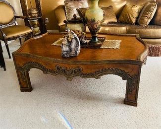 * $850
LARGE SOLID WOOD TABLE FROM GORMANS 
64”L x 44.5”W x 21.5”H 