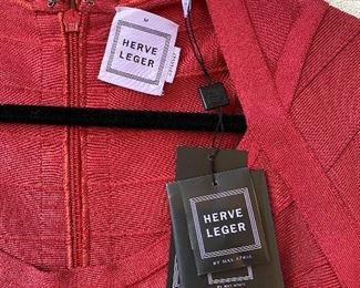 $600 HERVE LEGER BRAND NEW RED DRESS