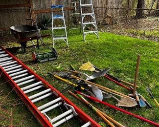 Ladder and yard tools