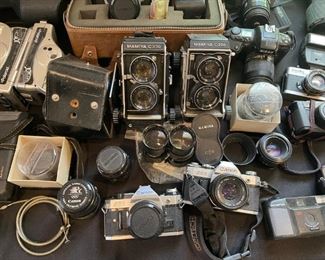 Nikon F body, vintage Mamiya med format and more!