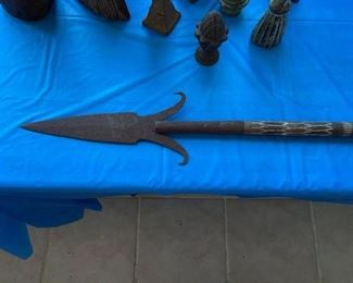 Nice mix of early tourist and authentic tribe spears and tips. 