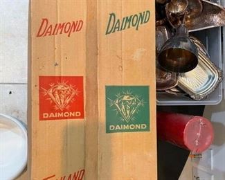 We see the brass Diamond candle stands at every sale....How often do you find the NOS candles?? 