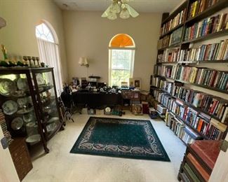 Library FULL of books / cameras / fine china and more 