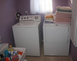 WASHER AND ELECTRIC DRYER