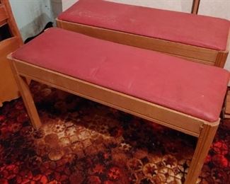 oak bench seats