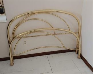 Full brass headboard, footboard, rails