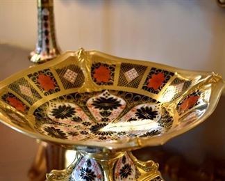 Royal Crown Derby bone china pedestal bowl