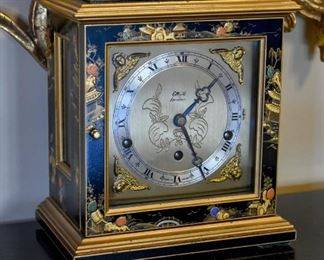 Chinoserie English Bracket Clock by Elliott of London
