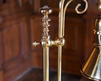 Brass desk lamp (detail)