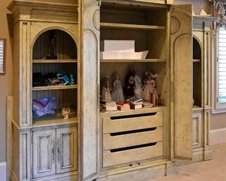 decorative storage cabinets, set of three