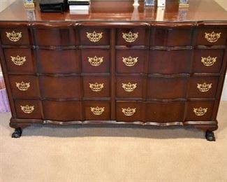 claw-footed chest of drawers 