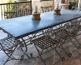 Outdoor dining table, 8/eight chairs