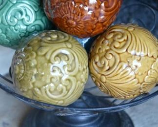 decorative ceramic spheres