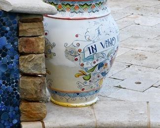 large outdoor vase