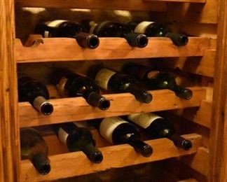 LOTS of empty wine bottles! (built-ins not included)