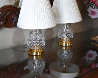 small Waterford lamps (2/pair)