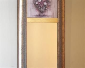 framed art + mirror (lower portion is mirror)