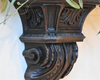 wall vase with faux flowers