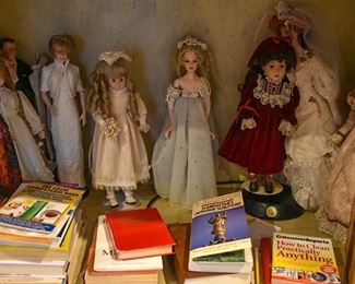 dolls and books
