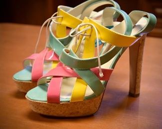 colorful high heel shoes 