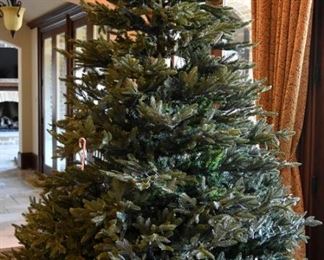foldable, pre-lit Christmas tree