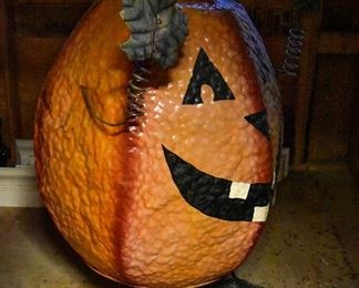 LARGE tin pumpkin