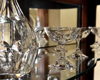Baccarat crystal, coupe glasses