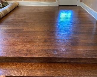 Distressed hardwood floors