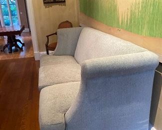 High back sofa- gorgeous fabric, immaculate