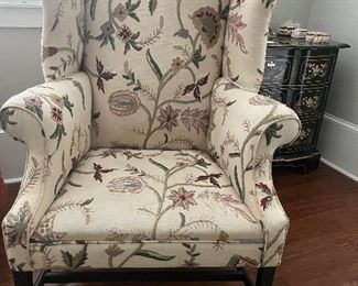 19th century wing chair
